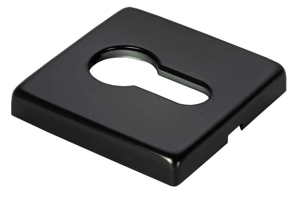 Накладка под евроцилиндр LUX-KH-S5 NERO-ST, цвет - черный soft-touch фото купить Сочи