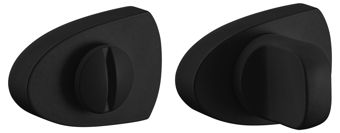 Завертка сантехническая LUX-WC-UN NERO-ST цвет - черный soft-touch фото купить Сочи
