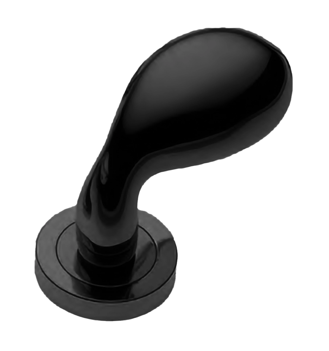 Ручка дверная AIR-2 R2 NERO раздельная на круглой розетке, цвет - черный фото купить Сочи