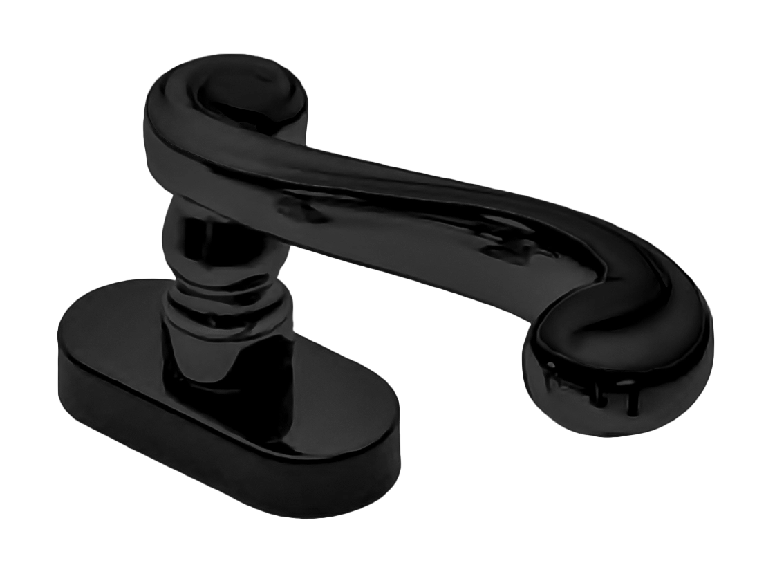 Ручка оконная PLAZA W1 NERO, цвет - черный фото купить Сочи