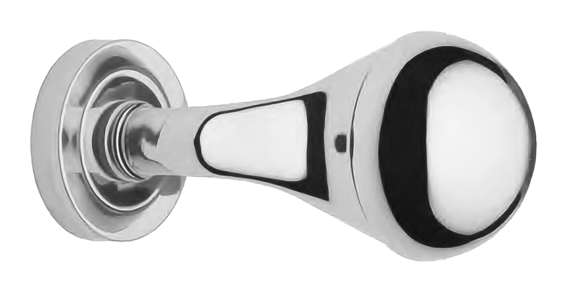 Поворотный кноб ART.402 CRO на круглой розетке с накладкой, цвет - хром фото купить Сочи