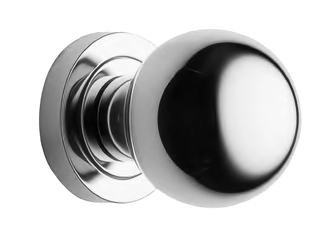 Поворотный кноб ART.430 CRO на круглой розетке с накладкой, цвет - хром фото купить Сочи
