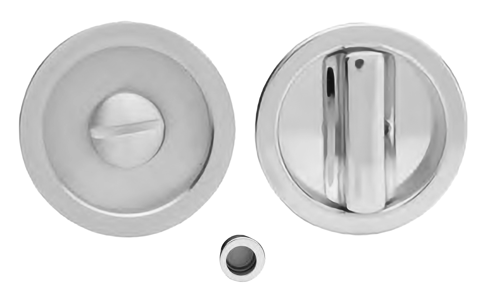 Ручка для раздвижной двери ART.55/A CRO с заверткой WC и пальчиковой ручкой, цвет - хром фото купить Сочи