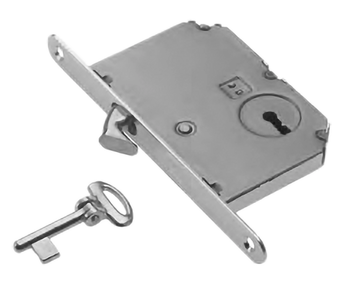 Замок с ключом буратино ART.SR2 CRO для раздвижной двери, цвет - хром фото купить Сочи