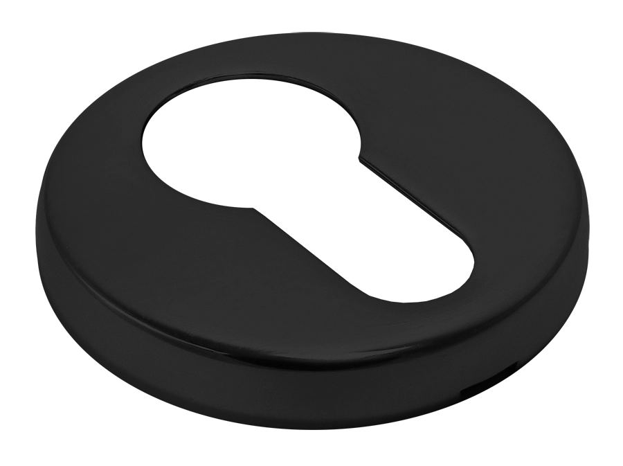 Накладка на ключевой цилиндр LUX-KH-R3-E NERO на круглой розетке, цвет - черный фото купить в Сочи