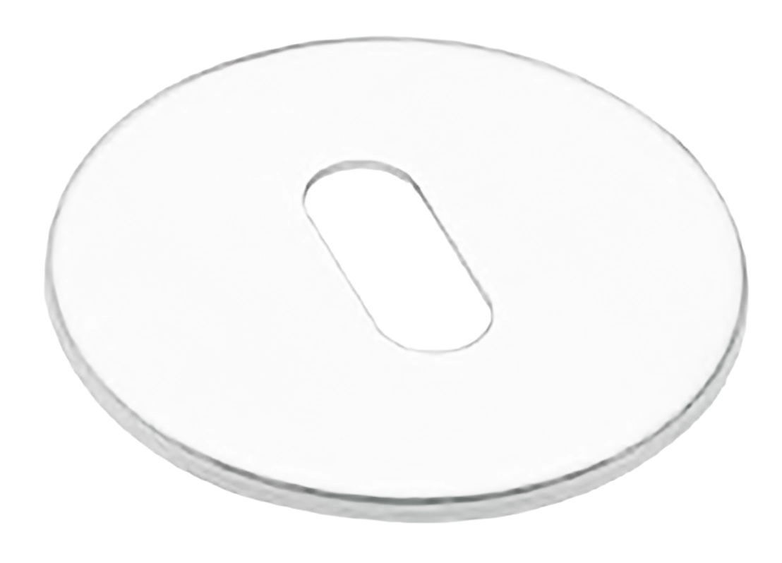 Накладка на ключевой цилиндр LUX-FK-R1 BIA на круглой розетке под ключ буратино для ручек VOSTOK и SOYUZ-APOLLO, цвет - белый фото купить Сочи