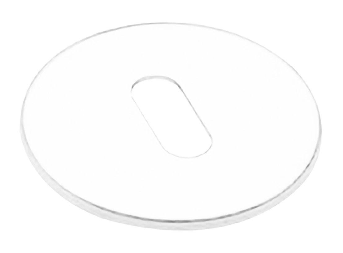 Накладка на ключевой цилиндр LUX-FK-R5 BIA на круглой розетке под ключ буратино, цвет - белый фото купить Сочи