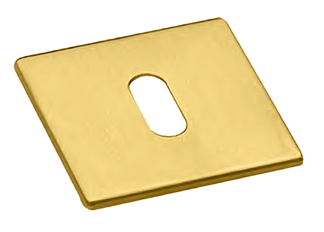 Накладка на ключевой цилиндр LUX-FK-S5 OTL на квадратной розетке под ключ буратино, цвет - золото фото купить Сочи