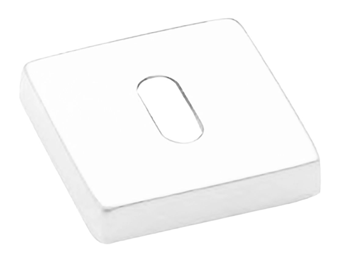 Накладка на ключевой цилиндр LUX-FK-S4-E BIA на квадратной розетке под ключ буратино, цвет - белый фото купить Сочи