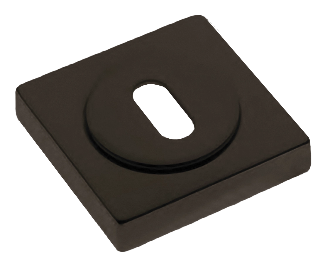 Накладка на ключевой цилиндр LUX-FK-S2 ANT на квадратной розетке под ключ буратино, цвет - антрацит фото купить Сочи