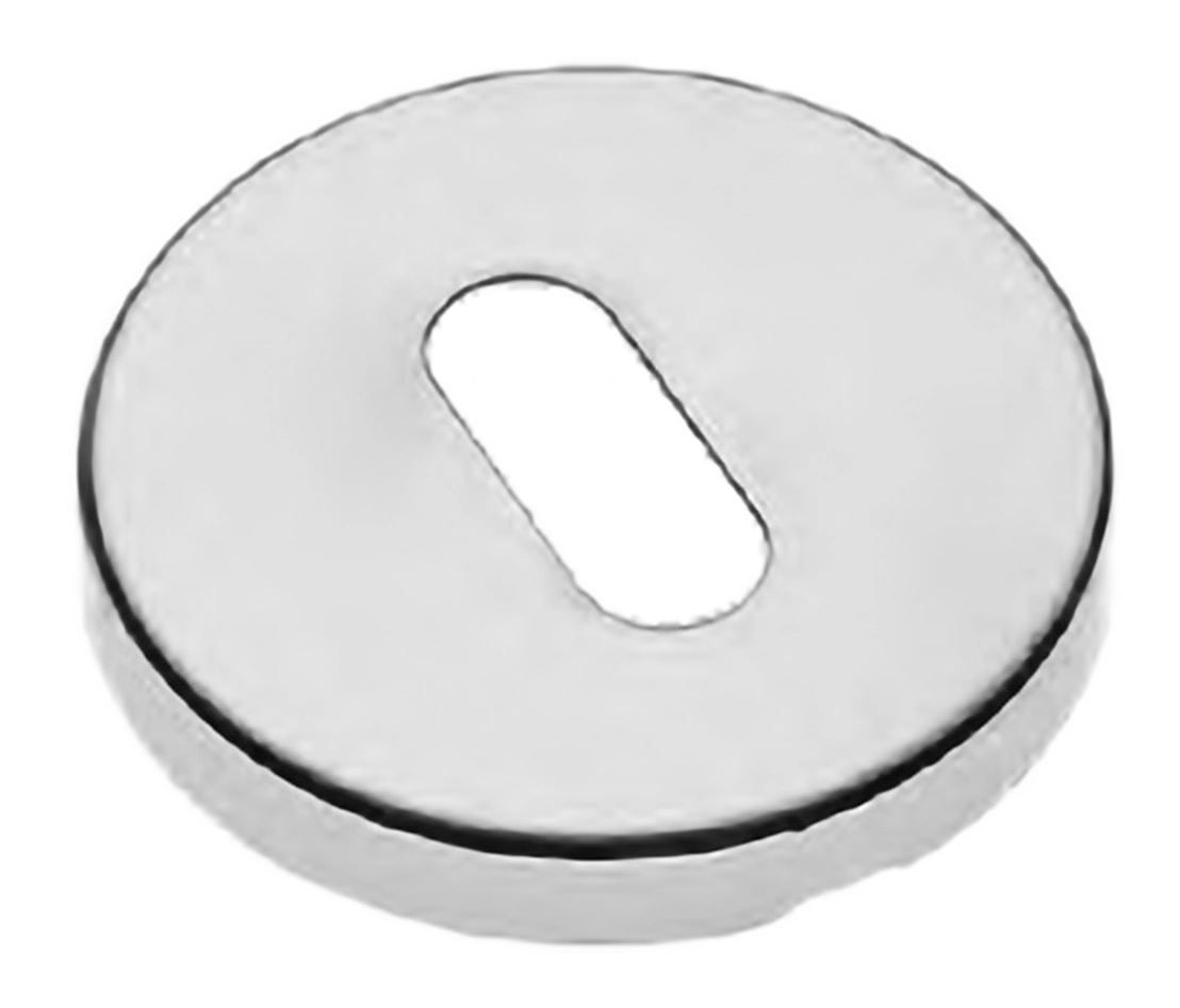 Накладка на ключевой цилиндр LUX-FK-R3 CRO на круглой розетке под ключ буратино, цвет - хром фото купить Сочи