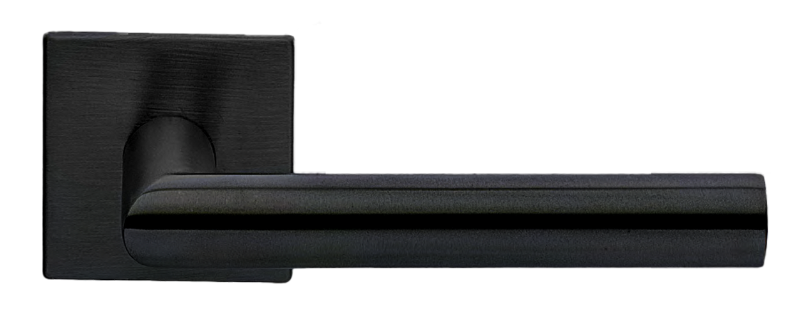 Ручка дверная VOSTOK1 S1-E NERO раздельная на квадратной розетке, цвет - черный фото 1 Ручка дверная VOSTOK1 S1-E NERO раздельная на квадратной розетке, цвет - черный фото купить Сочи