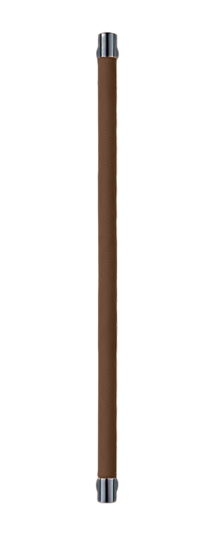 Ручка-скоба HIDE LEATHER PH/A NERO/TESTA DI MORO, цвет - черный/темно-коричневый фото купить Сочи