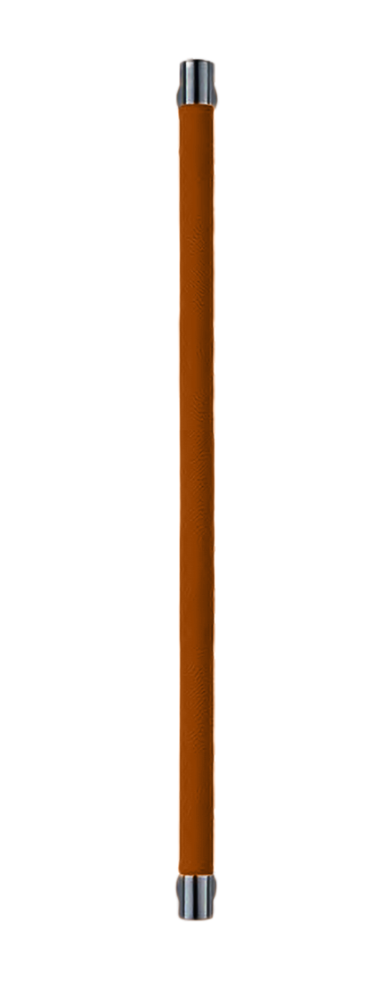 Ручка-скоба HIDE LEATHER PH/A NERO/CUOIO, цвет - черный/светло-коричневый фото купить Сочи