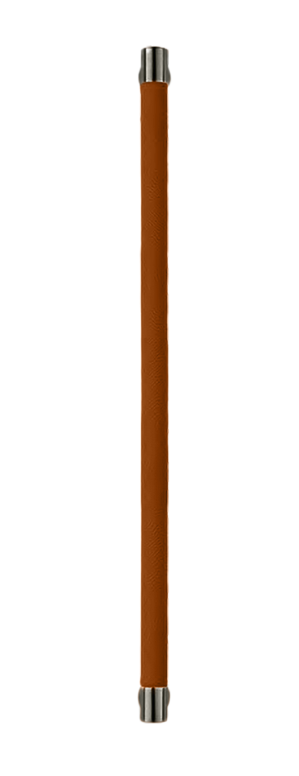 Ручка-скоба HIDE LEATHER PH/A ANT/CUOIO, цвет - антрацит/светло-коричневый фото купить Сочи