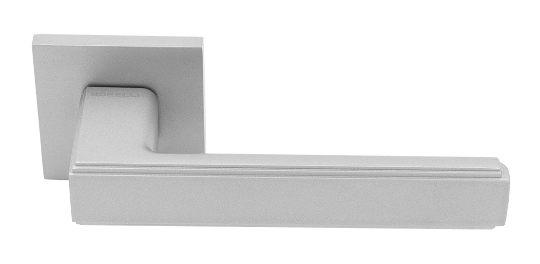 Ручка дверная MH-64-S6 ASC STEPS на квадратной розетке 6 мм, цвет анодированный матовый хром фото купить Сочи