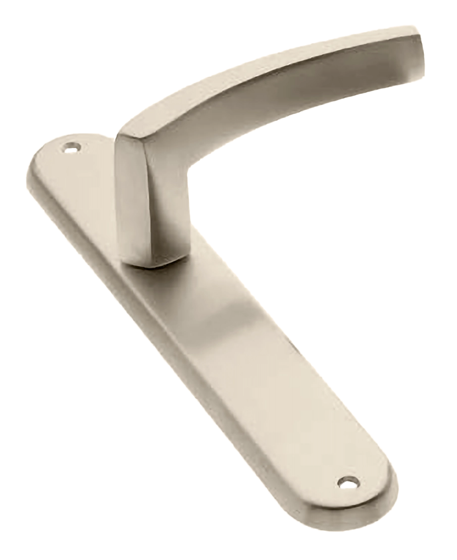 Ручка дверная на планке WIND PL NIS, цвет матовый никель, латунь фото купить в Сочи