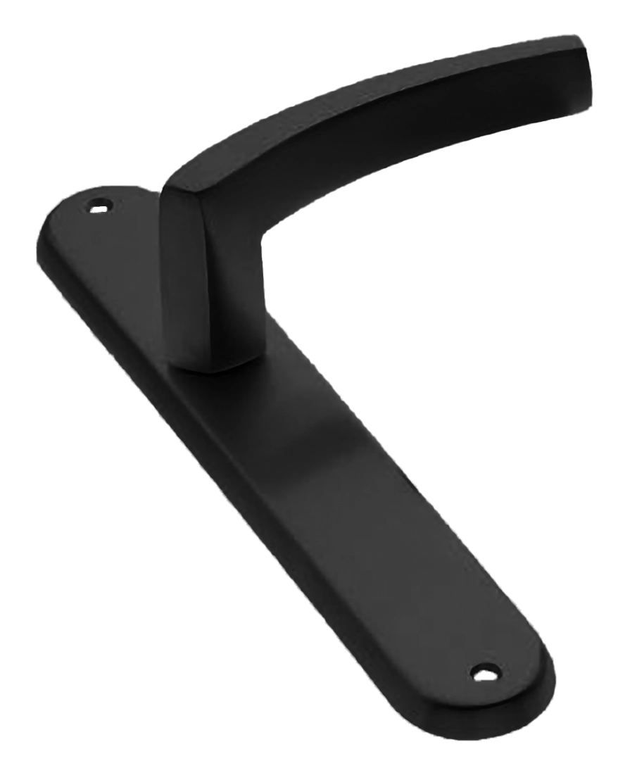 Ручка дверная на планке WIND PL NERO, цвет черный, латунь фото купить в Сочи