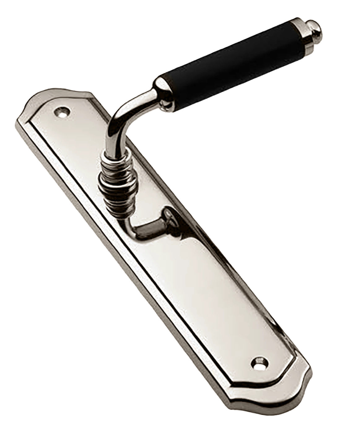 Ручка дверная на планке RIVA PL NIK, цвет никель, латунь фото купить в Сочи