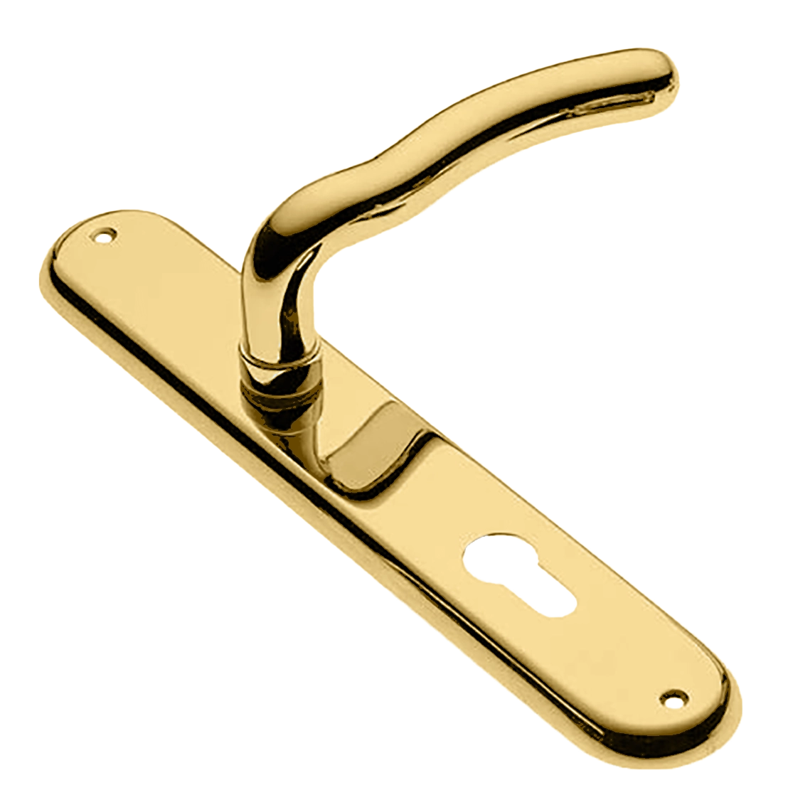 Ручка дверная на планке SNAKE PL OTL, цвет золото, латунь фото купить в Сочи