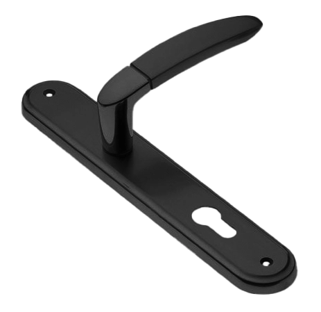 Ручка дверная на планке SAIL PL NERO, цвет черный, латунь фото купить в Сочи