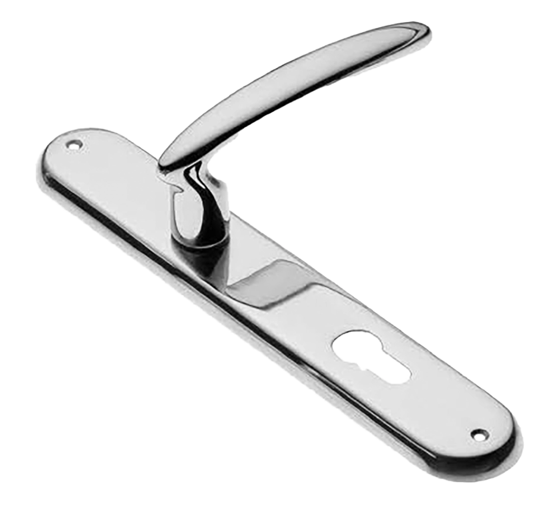 Ручка дверная на планке FLAMINGO PL CRO, цвет хром, латунь фото купить в Сочи