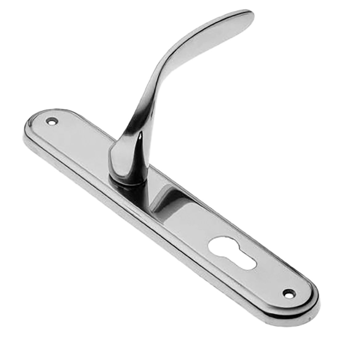 Ручка дверная на планке COBRA PL CRO, цвет хром, латунь фото купить в Сочи