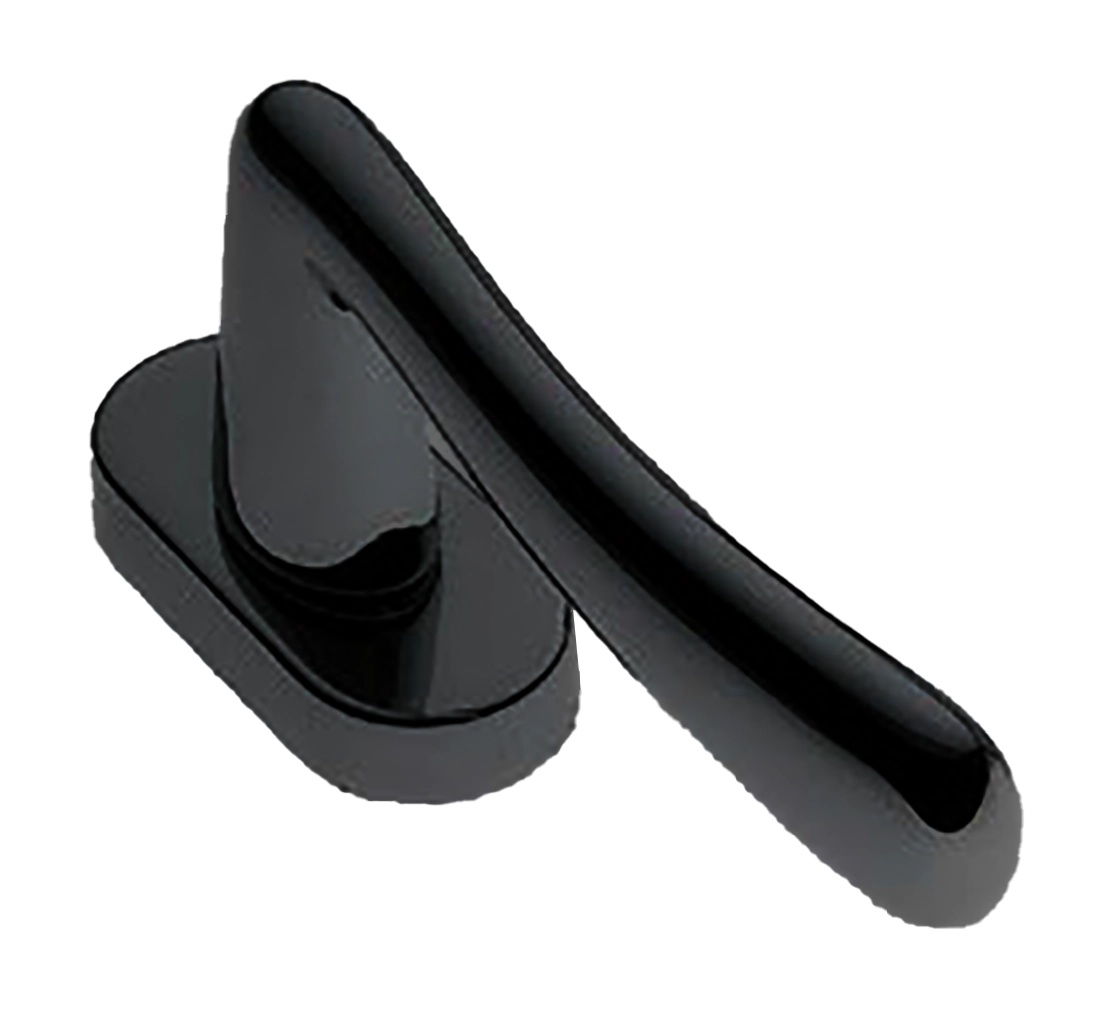 Ручка оконная COCKATOO W1 NERO на прямоугольной розетке, цвет черный, латунь фото купить в Сочи