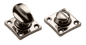 Завертка сантехническая LUX-WC-RIVA NIK на квадратной розетке цвет никель, ЦАМ фото купить в Сочи