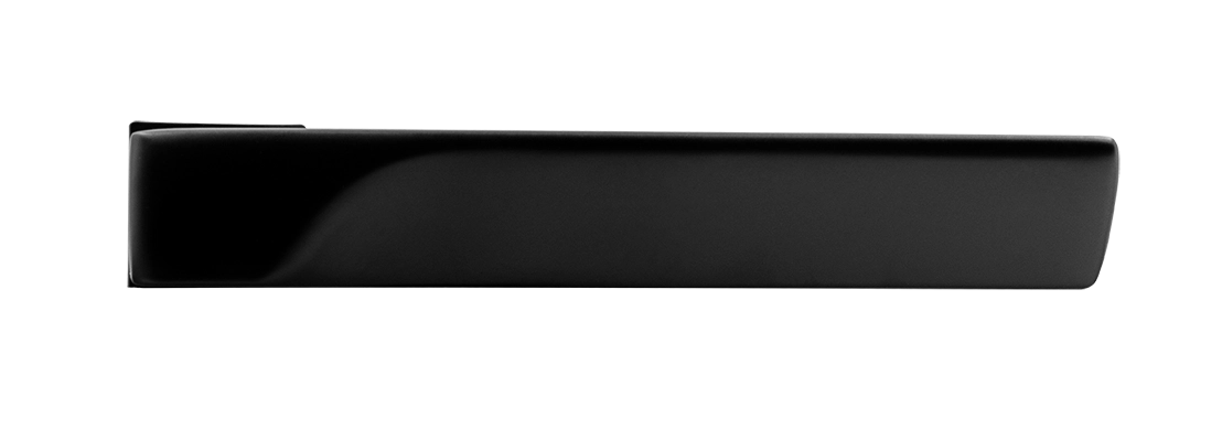 Ручка дверная FIORD-SM NERO-ST, с невидимой квадратной розеткой, цвет черный soft-touch, ЦАМ фото купить в Сочи