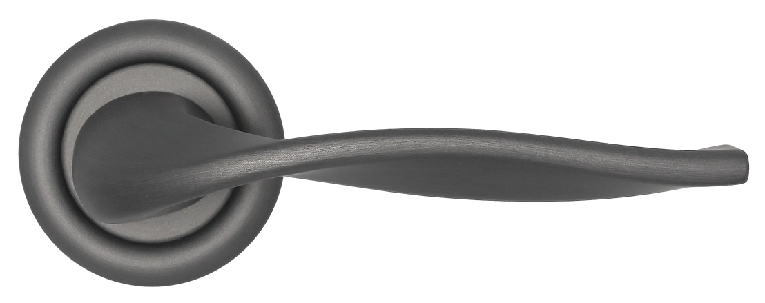 Ручка дверная SKYSCRAPER R7 SST на круглой розетке, цвет Летняя гроза/Summer Storm фото купить в Сочи