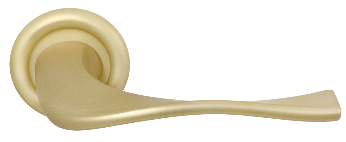 Ручка дверная SKYSCRAPER R7 AH на круглой розетке, цвет Осенний мёд/Autumn Honey фото купить Сочи