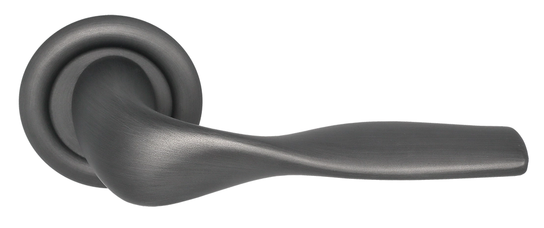 Ручка дверная LVB R7 SST на круглой розетке, цвет Летняя гроза/Summer Storm фото купить Сочи