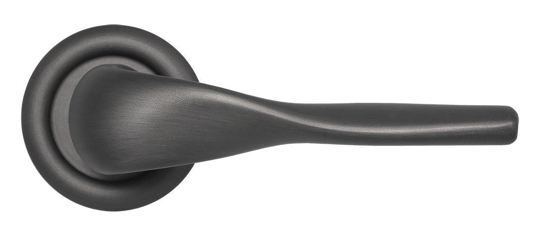 Ручка дверная LVB R7 SST на круглой розетке, цвет Летняя гроза/Summer Storm фото купить в Сочи