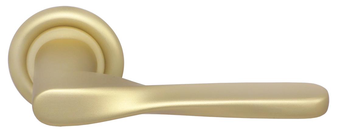 Ручка дверная THE OLYMPICS R7 AH на круглой розетке, цвет Осенний мёд/Autumn Honey фото купить Сочи