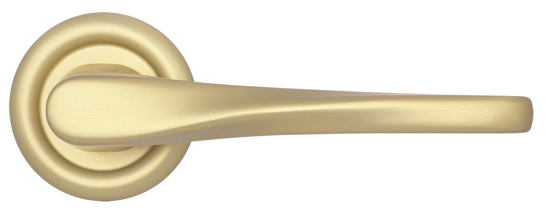 Ручка дверная THE OLYMPICS R7 AH на круглой розетке, цвет Осенний мёд/Autumn Honey фото купить в Сочи