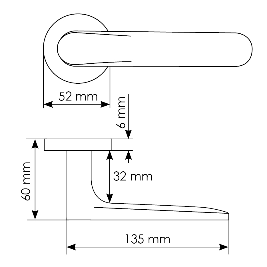 Комплект дверных ручек MH-59-R6 BL + завертка сантехническая MH-WC-R6 BL + защёлка бесшумная M1895 BL + петли врезные универсальные MSN 100X70X2.5-4BB BL (2шт), цвет черный фото купить в Сочи