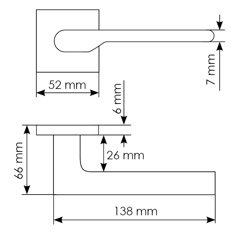 Комплект дверных ручек MH-53-S6 BL с заверткой MH-WC-S6 BL + магнитный замок  M1895 BL, цвет черный фото morelli Сочи