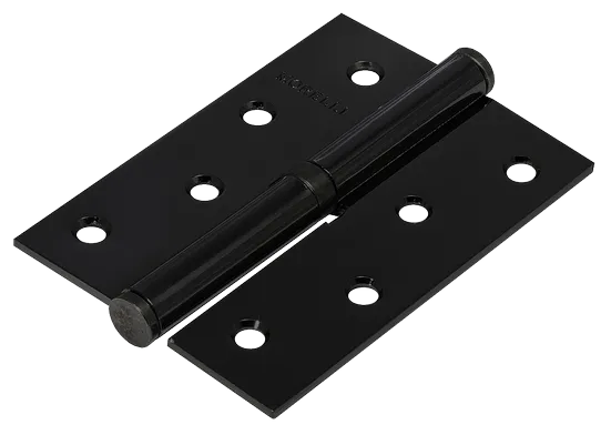 Петля карточная разъемная MSND 100X70X2.5 BL L с подшипником стальная левая, врезная цвет черный фото купить Сочи