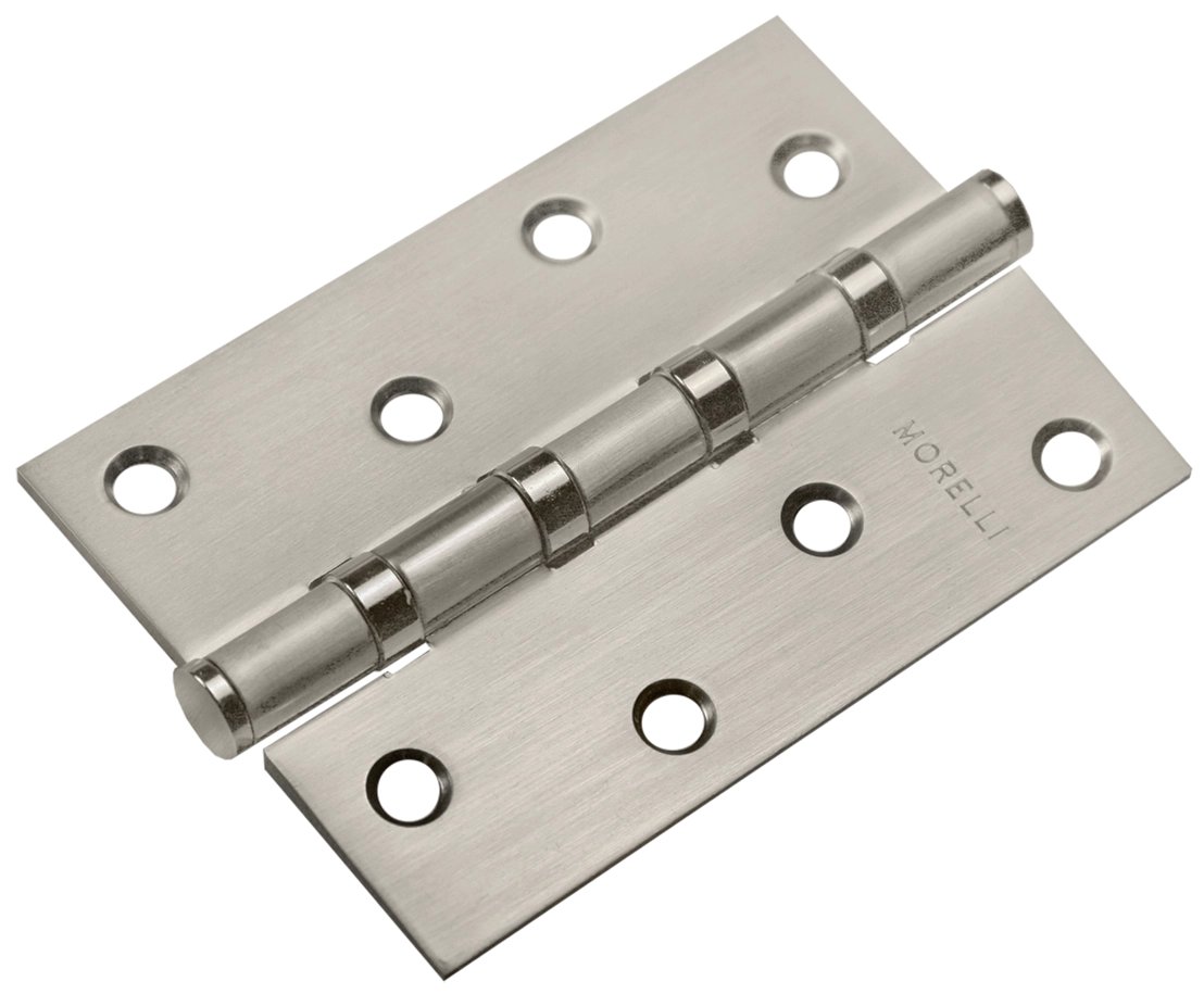 Петля карточная универсальная MSN 100X70X2.5-4BB MSN с подшипником стальная, врезная, цвет матовый сатинированный никель, сталь фото купить Сочи