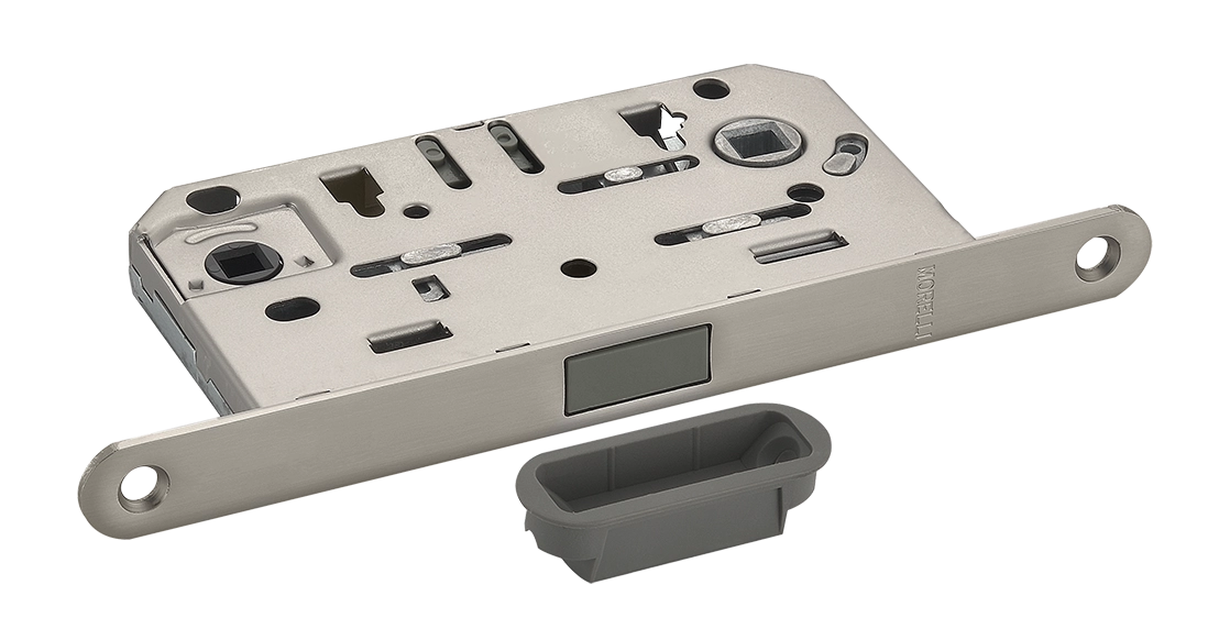 Защелка межкомнатная M1895 MSN магнитная, сантехническая, цвет матовый сатинированный никель фото купить Сочи