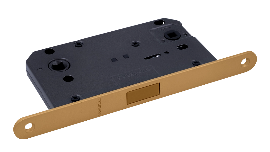 Защелка межкомнатная M1895 FTG магнитная, сантехническая, цвет матовое итальянское золото фото купить Сочи