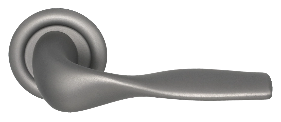 Ручка дверная LVB R7 WF на круглой розетке, цвет Зимняя стужа/Winter Frost фото купить Сочи