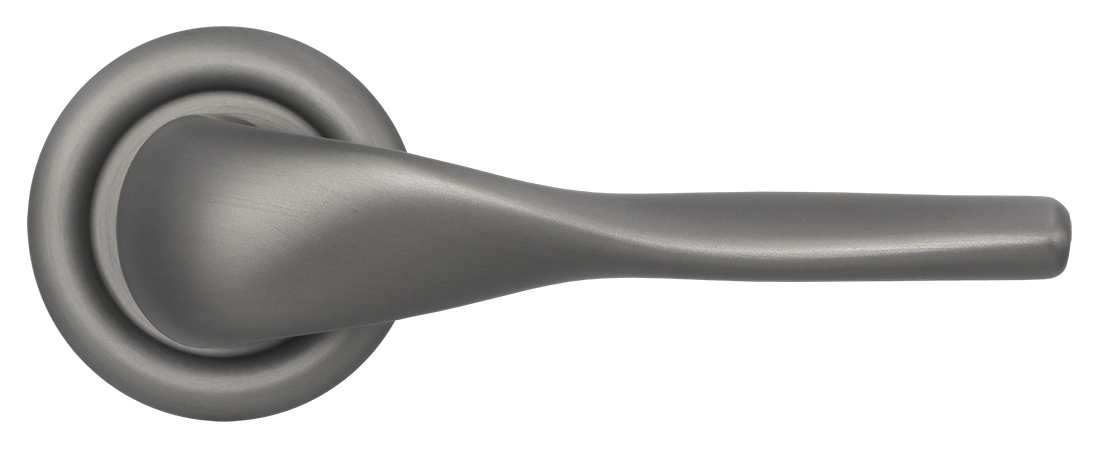 Ручка дверная LVB R7 WF на круглой розетке, цвет Зимняя стужа/Winter Frost фото купить в Сочи