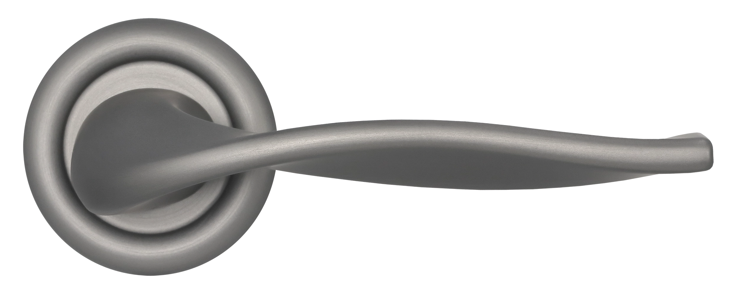 Ручка дверная SKYSCRAPER R7 WF на круглой розетке, цвет Зимняя стужа/Winter Frost фото купить в Сочи