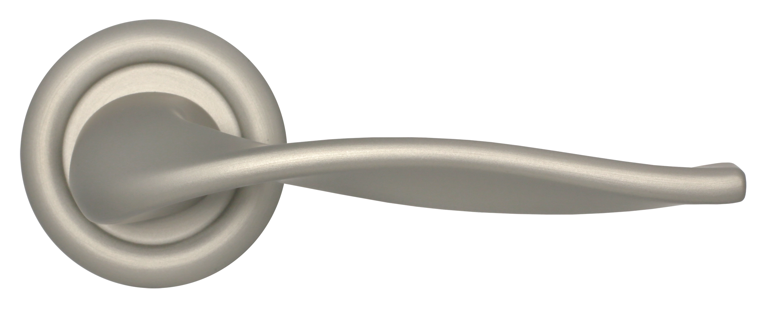 Ручка дверная SKYSCRAPER R7 SMI на круглой розетке, цвет Весенняя дымка/Spring Mist фото купить в Сочи