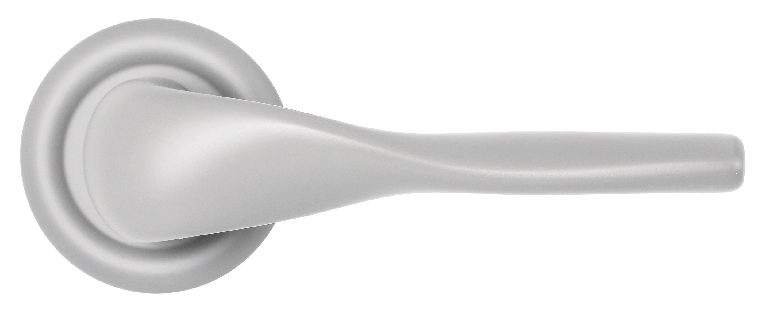 Ручка дверная LVB R7 SSW на круглой розетке, цвет Стокгольмский снегопад/Stockholm Snowfall фото купить в Сочи