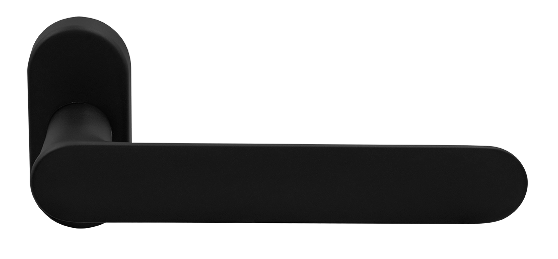 Ручка оконная LE BOAT W1 NERO-ST на прямоугольной розетке, цвет черный soft-touch, латунь фото morelli Сочи