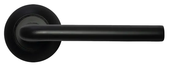 КОЛОННА, ручка дверная MH-03 BL, цвет - черный фото купить в Сочи