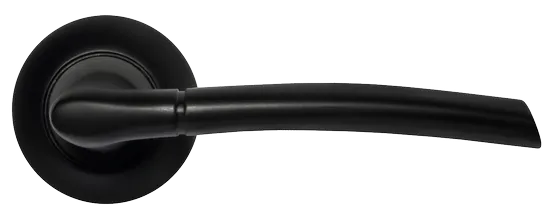 ПИЗА, ручка дверная MH-06 BL, цвет - черный фото купить в Сочи